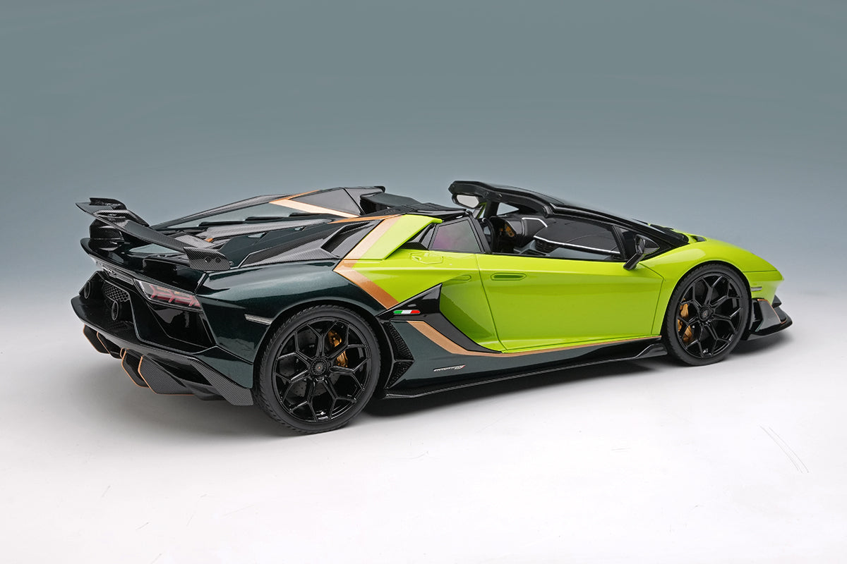 Makeup Co Ltd. 1:18 Lamborghini Aventador SVJ Roadster 2020 Ad Personam 2 tone paint
