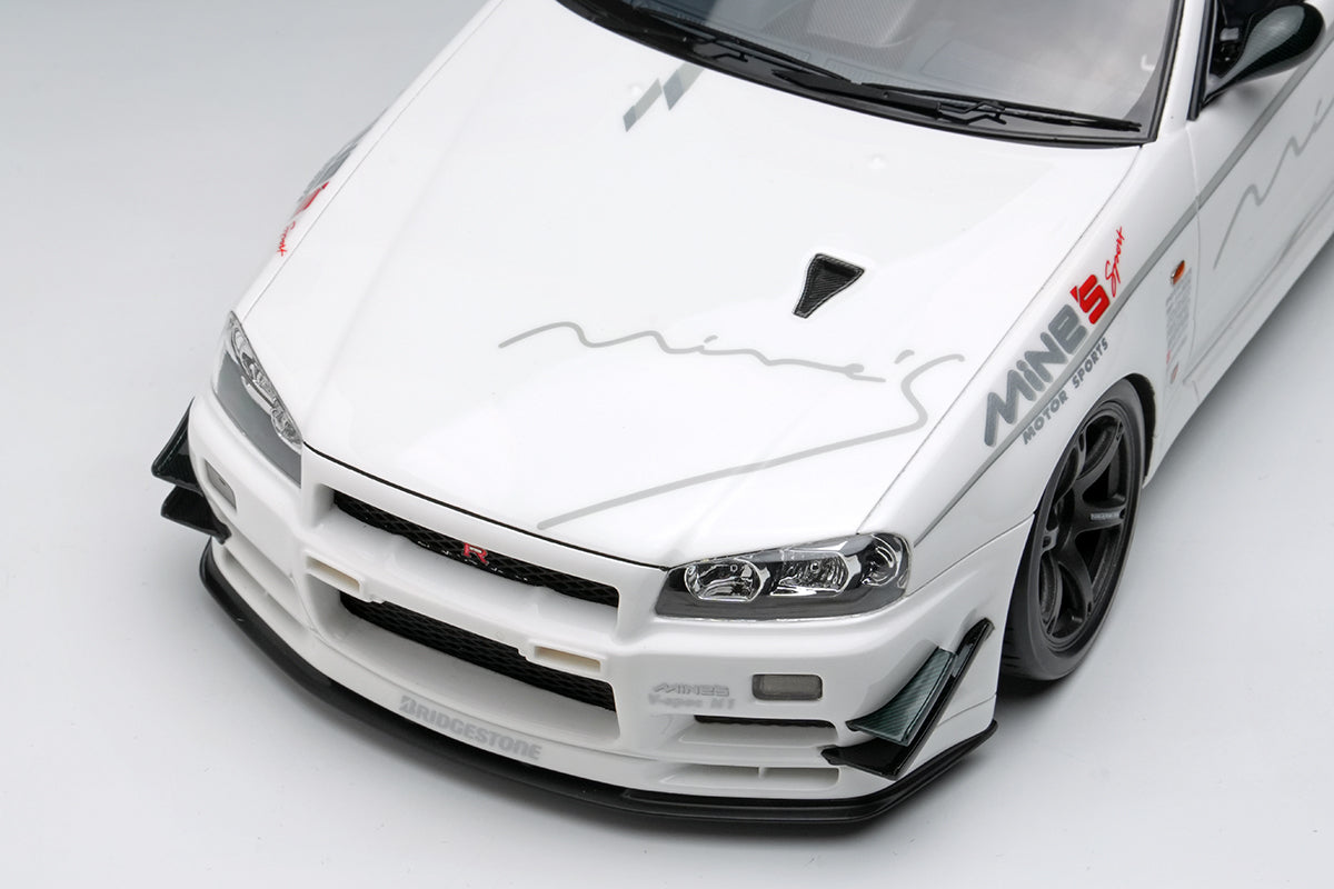 Makeup Co Ltd. 1:18 Mine's Skyline GT-R (BNR34) V-spec N1 Tokyo Auto Salon 2024