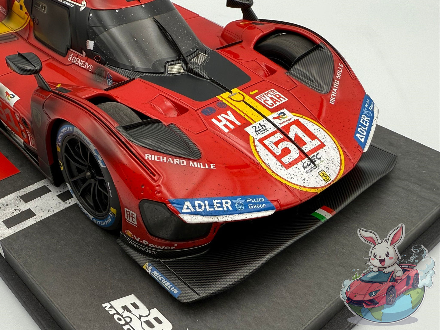 BBR 1:18 Ferrari 499P Winner Le Mans 2023 'End of Race'