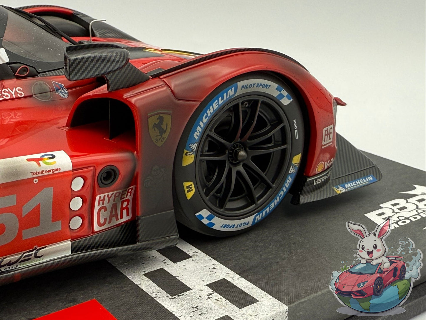 BBR 1:18 Ferrari 499P Winner Le Mans 2023 'End of Race'