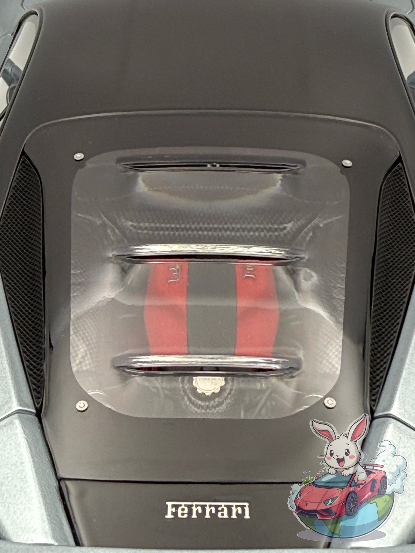 BBR 1:18 Ferrari F8 Tributo (Grigio Titanio/Grigio Medio Roof)