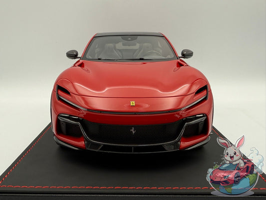 BBR 1:18 Ferrari Purosangue (Panoramic Roof) - Rosso Corsa