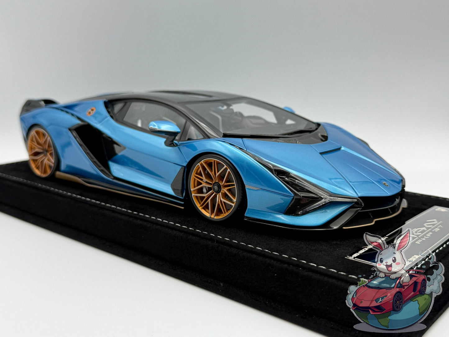HH Model 1:18 Lamborghini Sian FKP37 (Blue Uranus)