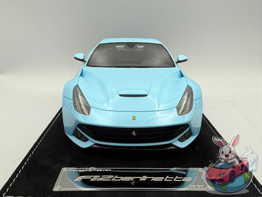 HH Model 1:18 Ferrari F12 Berlinetta (Azzurro La Plata)