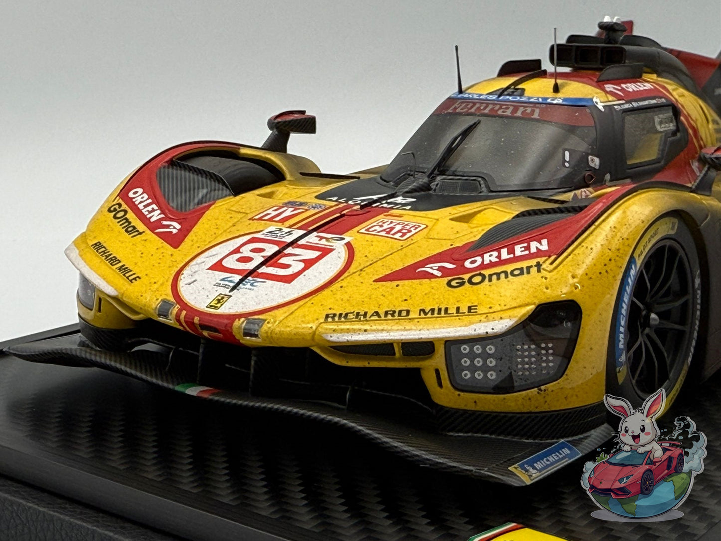 BBR 1:18 Ferrari 499P car n. 83 - Le Mans 2024 (DIRTY VERSION)