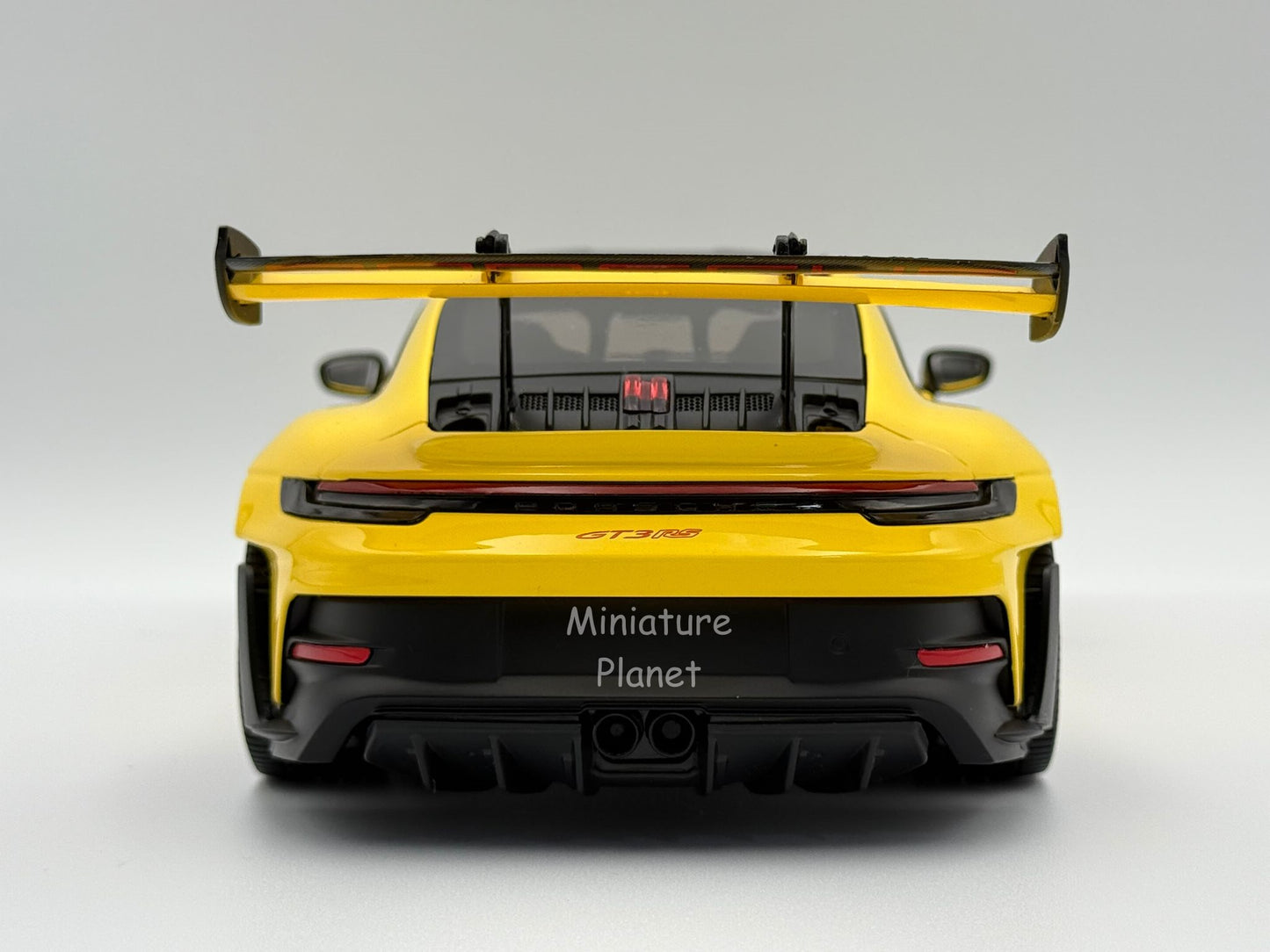 Minichamps 1:18 Porsche 911 (992) GT3 RS Weissach Package - Yellow with Red Accents