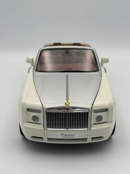 Kyosho 1:18 Rolls-Royce Phantom Drophead Coupe (English White)