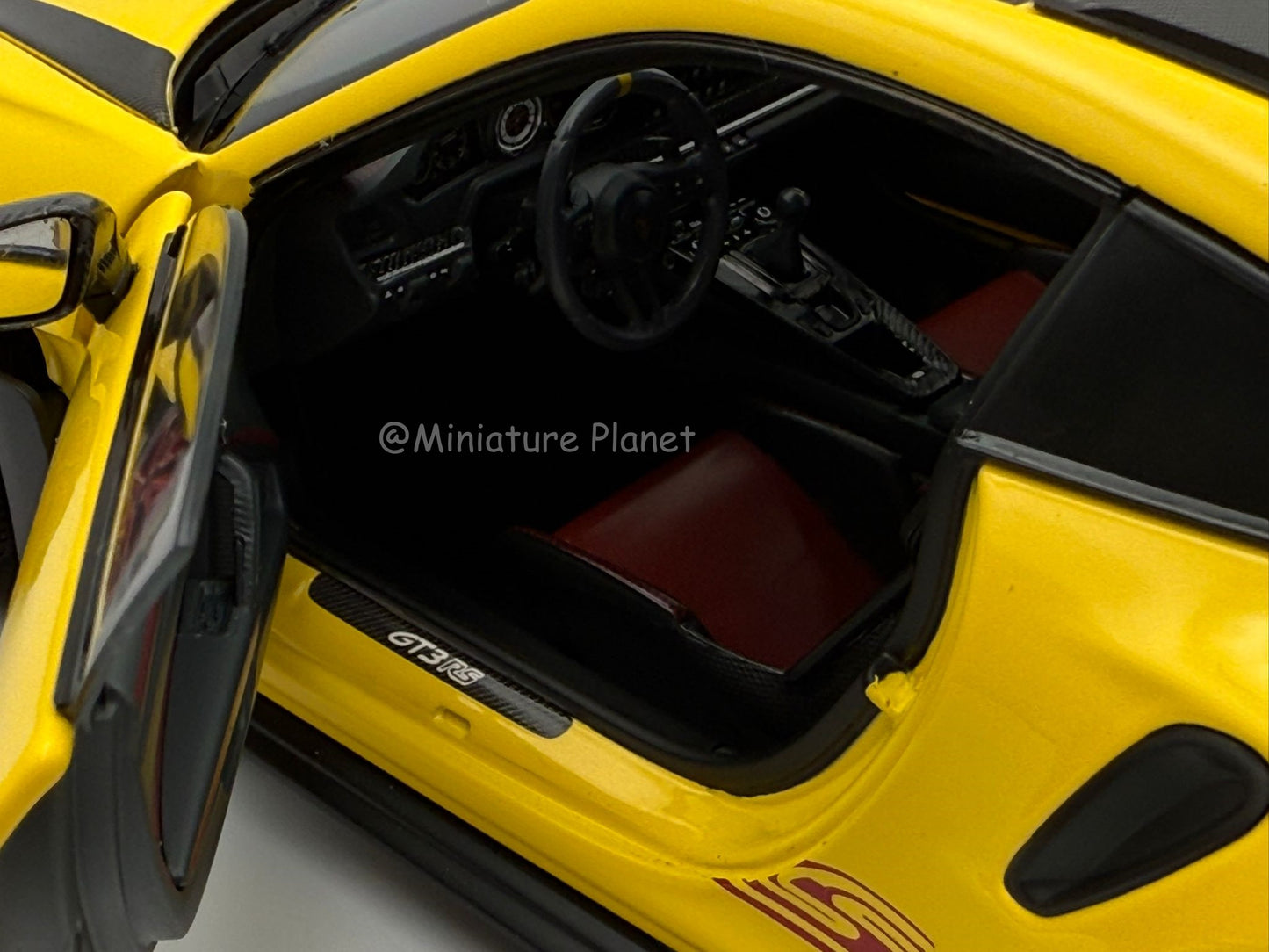 Minichamps 1:18 Porsche 911 (992) GT3 RS Weissach Package - Yellow with Red Accents