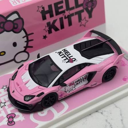 Cool Car 1:64 Lamborghini Aventador GT EVO LBWK ‘Hello Kitty’