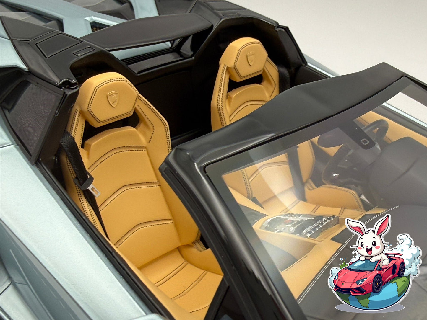 Henson & Heaven 1:18 Lamborghini Aventador LP700-4 Roadster (Azzurro Thetys)