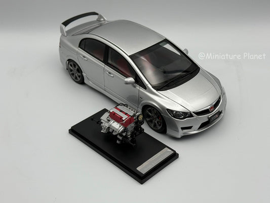Motorhelix 1:18 Honda Civic Type R FD2 Late 2007 (Platinum Silver)