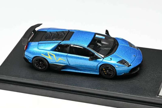 HRM 1:64 Lamborghini Murcielago LP670-4 SuperVeloce (Bleu Nila)