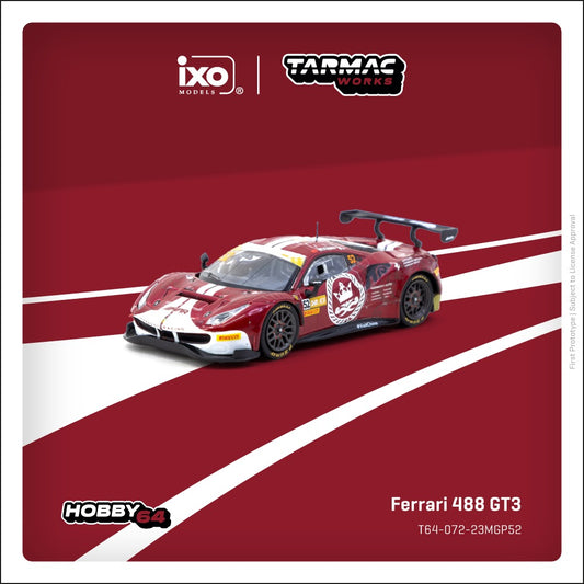 Tarmac Works 1:64 Ferrari 488 GT3 Macau GT Cup FIA GT World Cup 2023