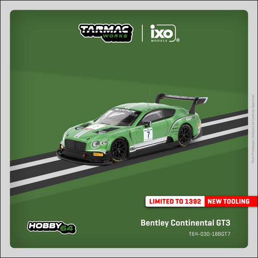 Tarmac Works 1:64 Bentley Continental GT3 Blancpain GT Series 2018 Testing Livery