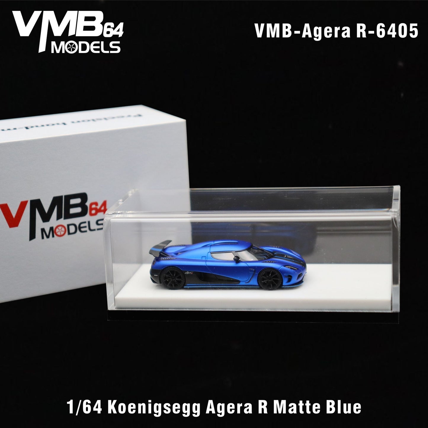 VMB Models 1:64 Koenigsegg Agera R (Imperial Blue) - New Packaging