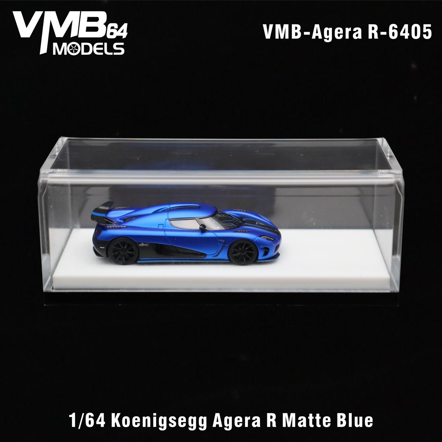 VMB Models 1:64 Koenigsegg Agera R (Imperial Blue) - New Packaging