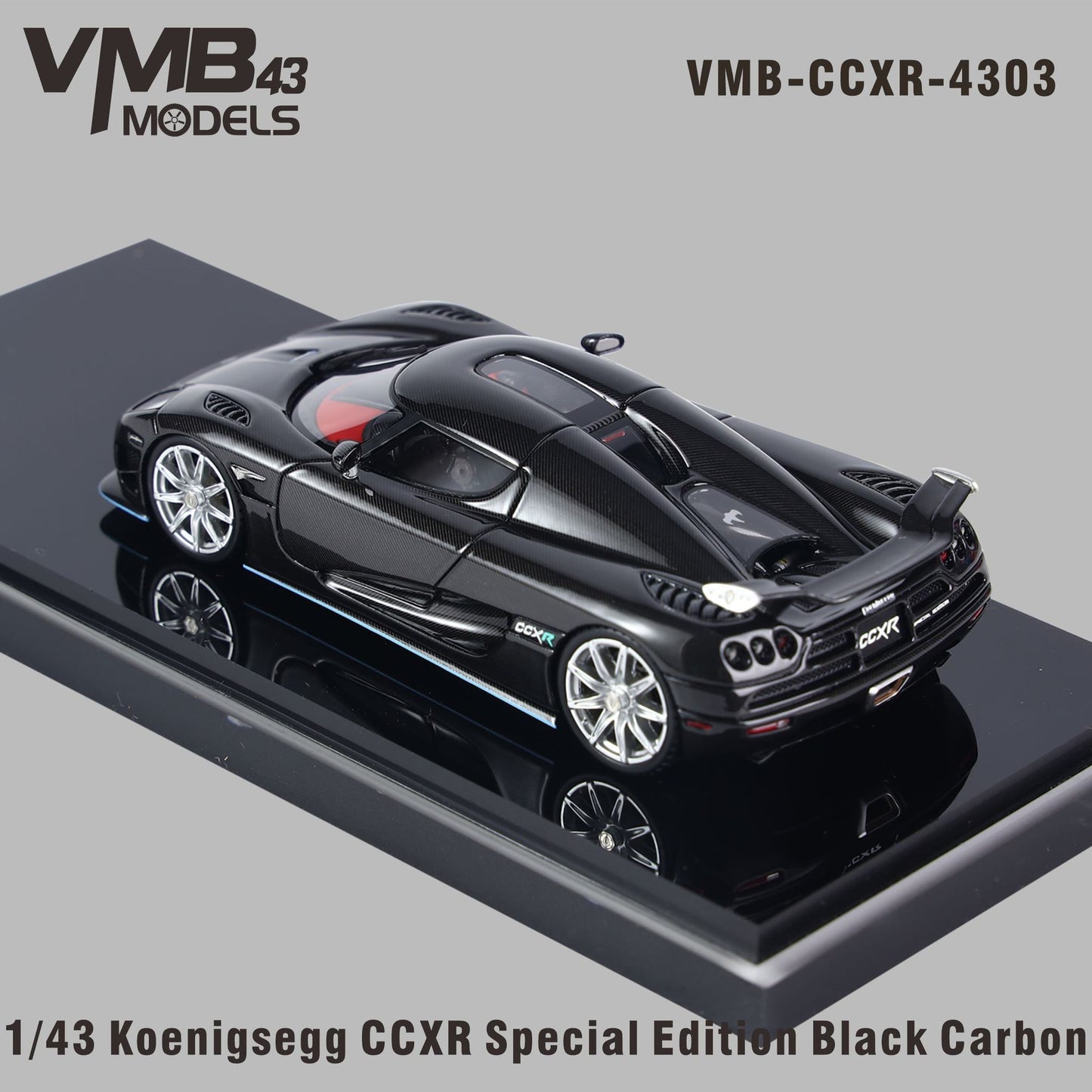 VMB 1:43 Koenigsegg CCX-R (Black Carbon)