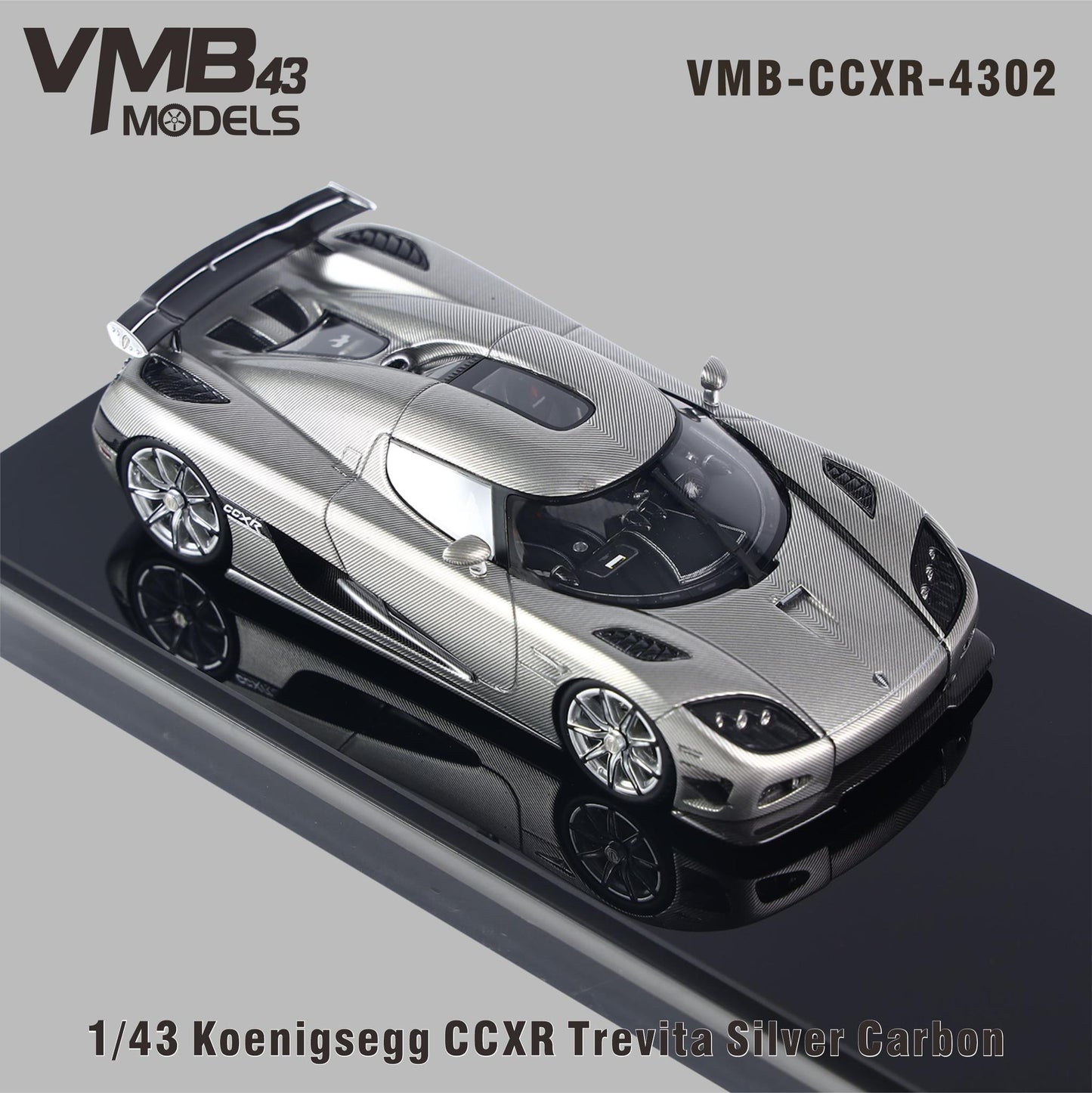 VMB 1:43 Koenigsegg CCX-R (Trevita Silver Carbon)