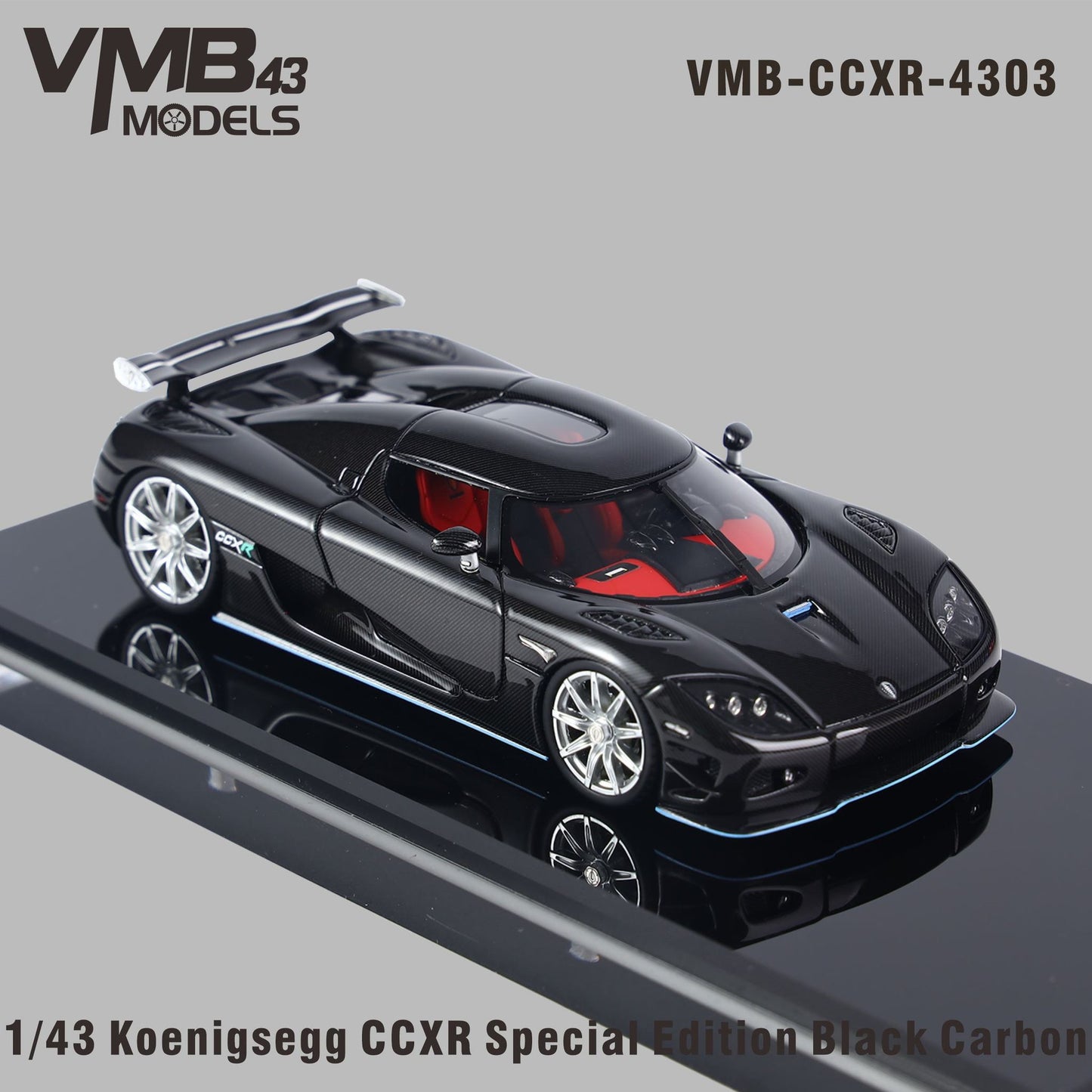 VMB 1:43 Koenigsegg CCX-R (Black Carbon)