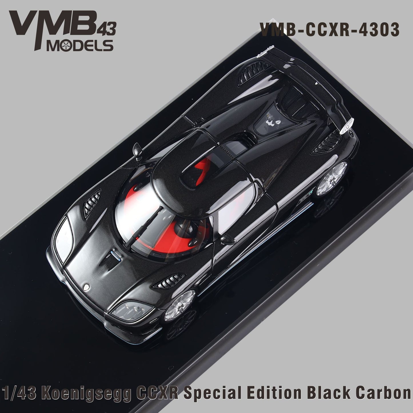 VMB 1:43 Koenigsegg CCX-R (Black Carbon)
