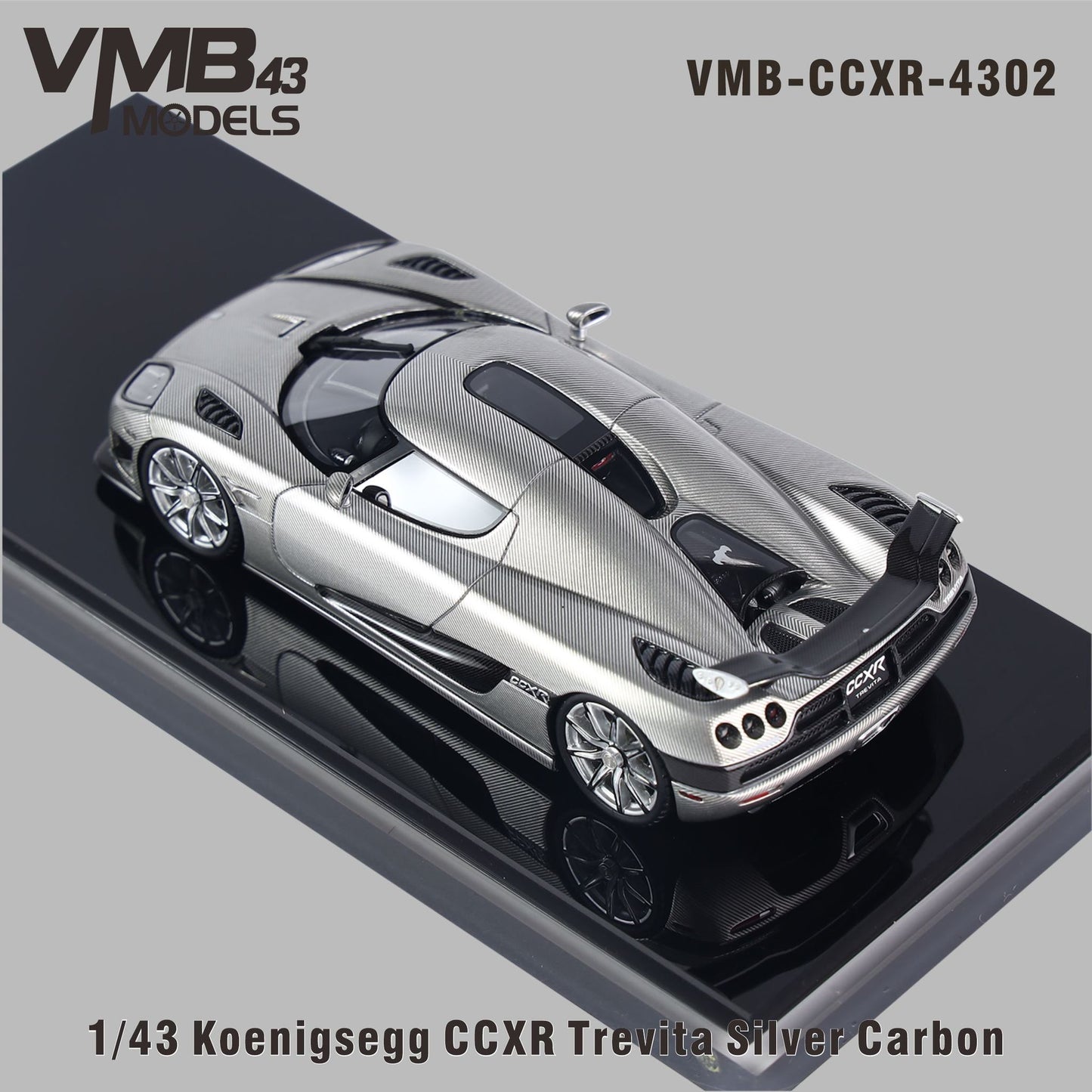 VMB 1:43 Koenigsegg CCX-R (Trevita Silver Carbon)