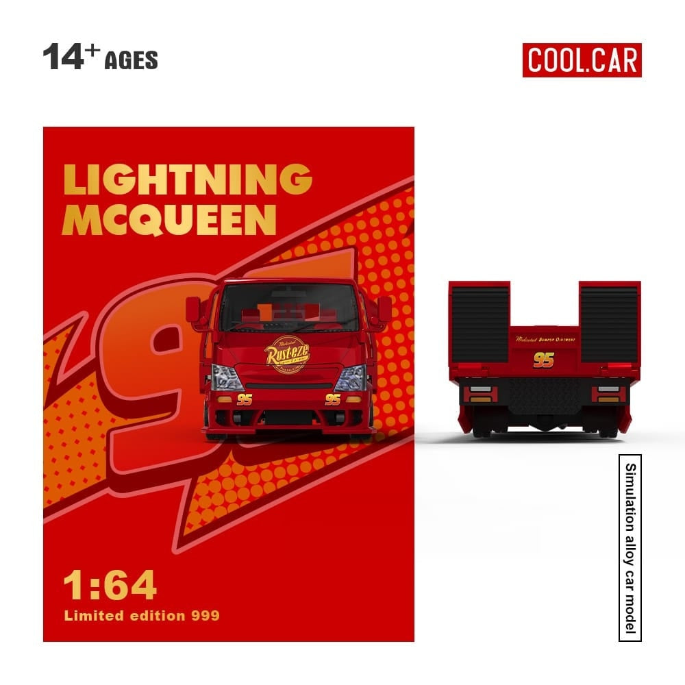 PREORDER Cool Car 1:64 Hino H300 'Lightning McQueen'