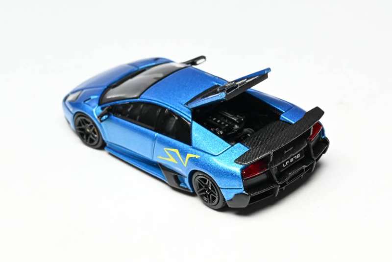 HRM 1:64 Lamborghini Murcielago LP670-4 SuperVeloce (Bleu Nila)
