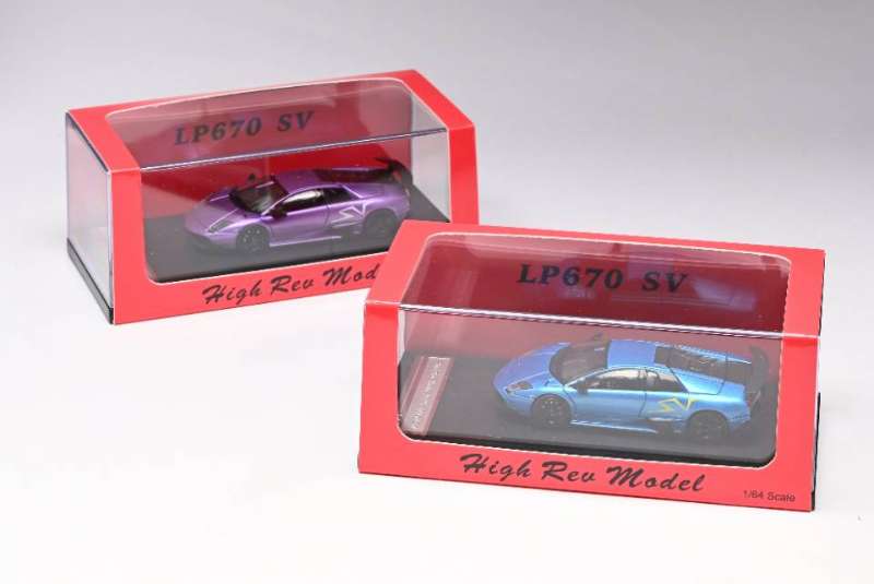 HRM 1:64 Lamborghini Murcielago LP670-4 SuperVeloce (Bleu Nila)