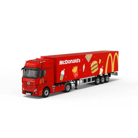 Cool Car 1:64 Mercedes-Benz Actros Container Truck ‘Mcdonald’s’