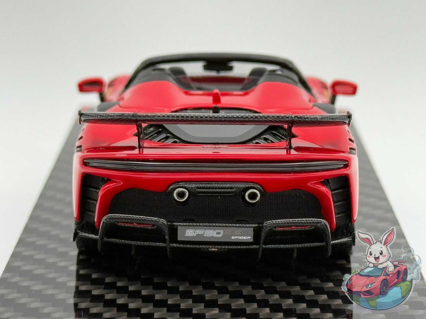 BBR 1:43 Ferrari SF90 XX Spider race n.16 (Rosso Corsa) - Carbon Base
