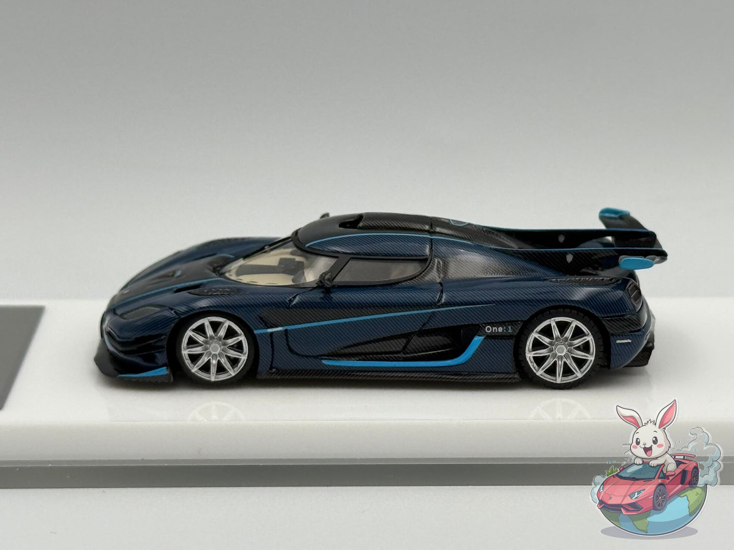VMB 1:64 Koenigsegg One:1 (Blue Carbon) - Star Wheel Ver.