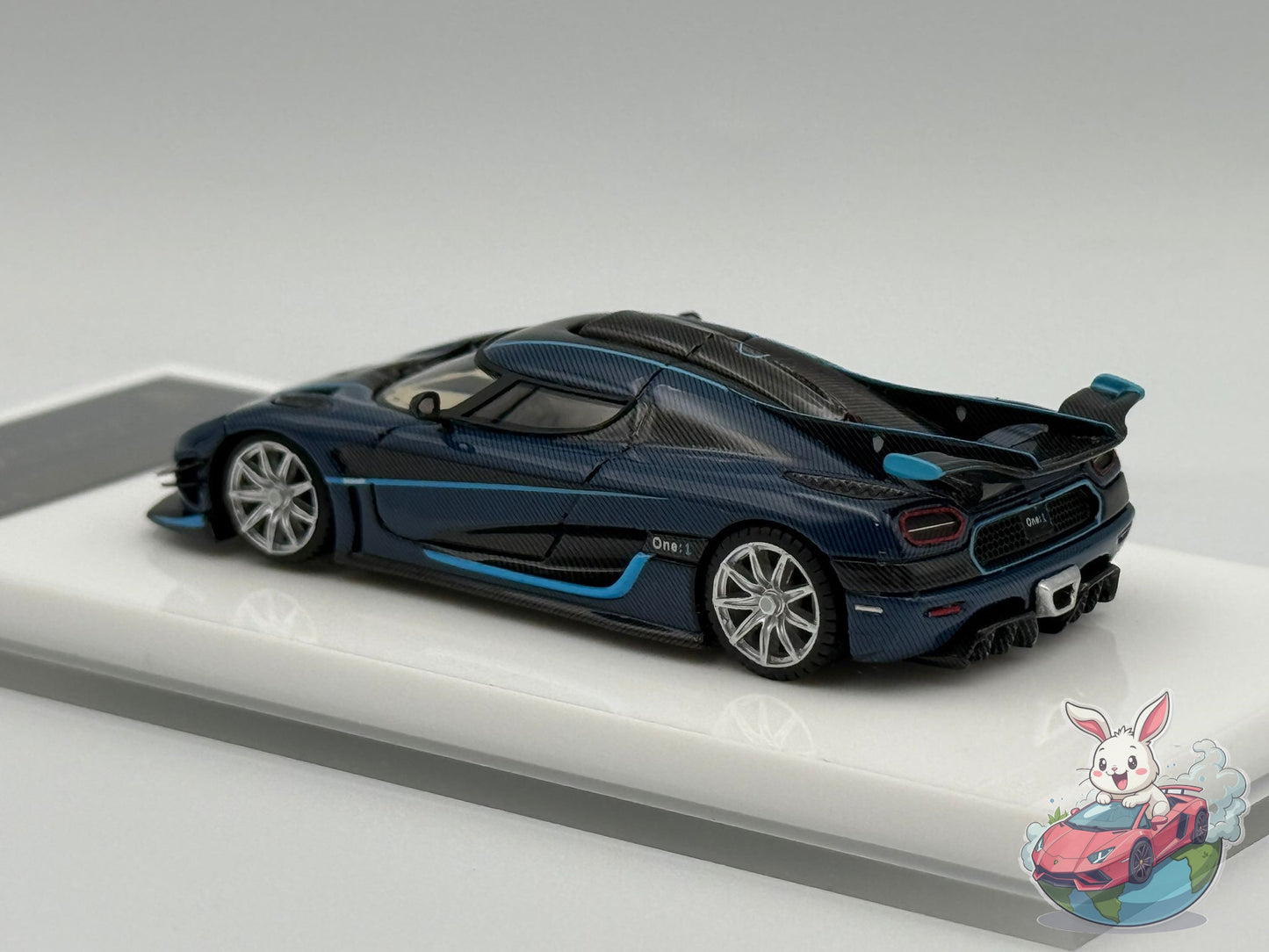 VMB 1:64 Koenigsegg One:1 (Blue Carbon) - Star Wheel Ver.