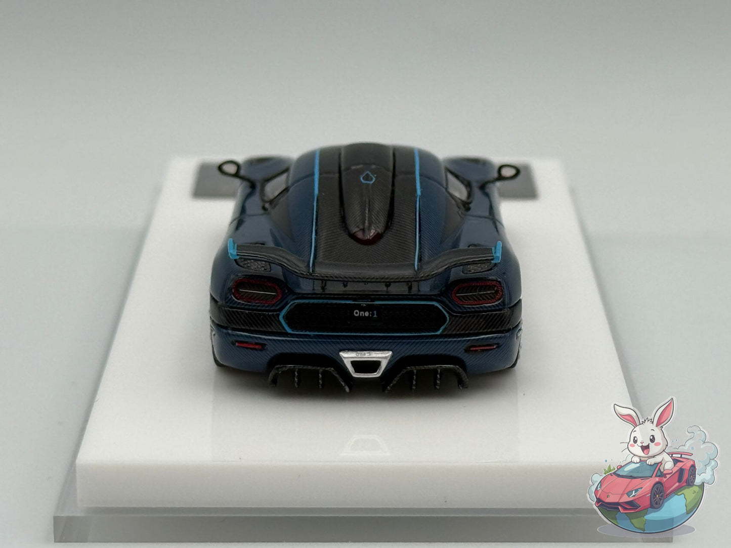 VMB 1:64 Koenigsegg One:1 (Blue Carbon) - Star Wheel Ver.