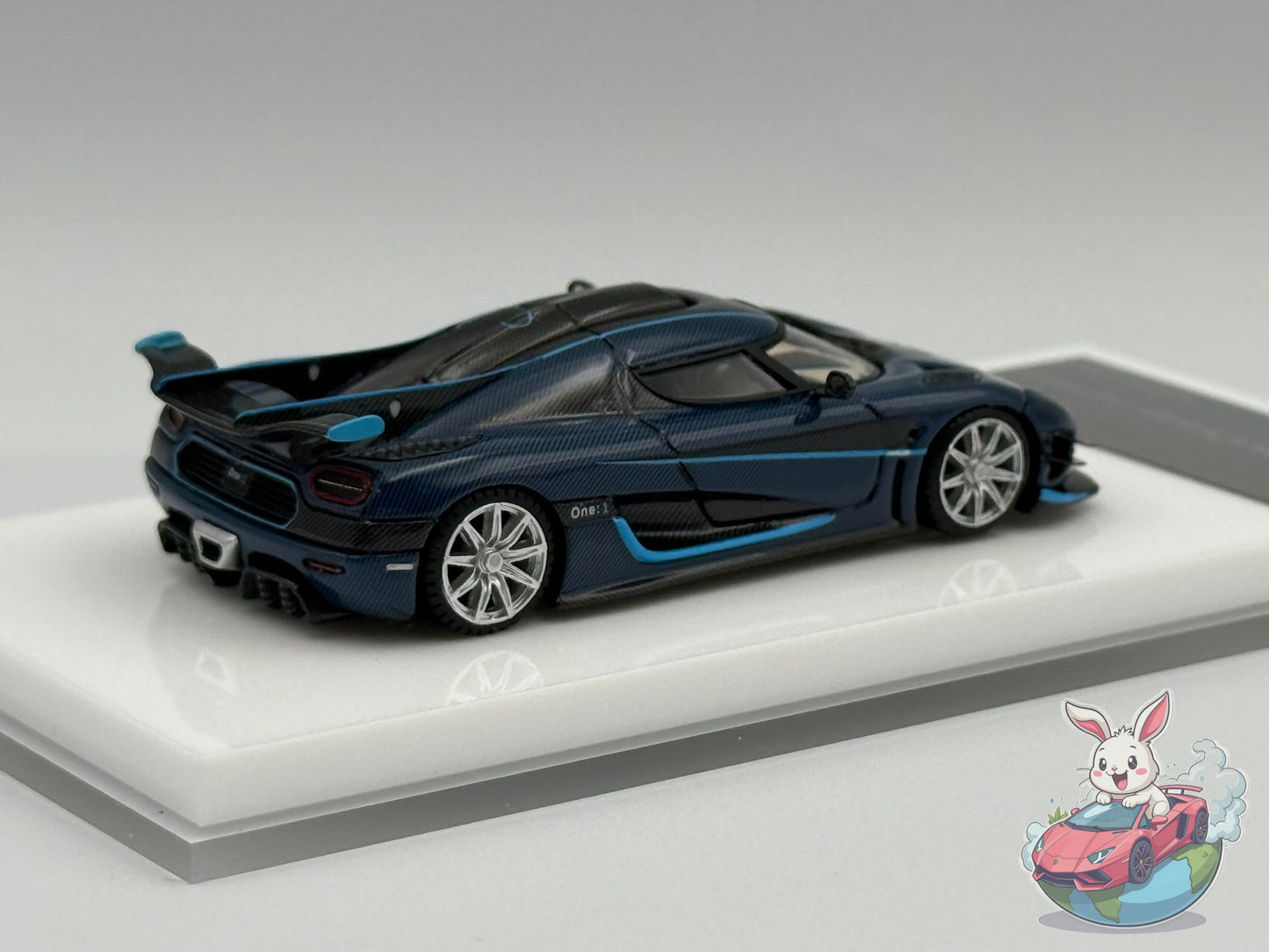VMB 1:64 Koenigsegg One:1 (Blue Carbon) - Star Wheel Ver.