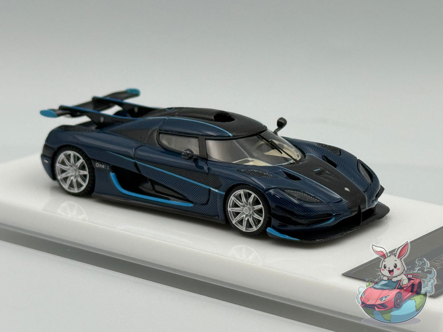 VMB 1:64 Koenigsegg One:1 (Blue Carbon) - Star Wheel Ver.