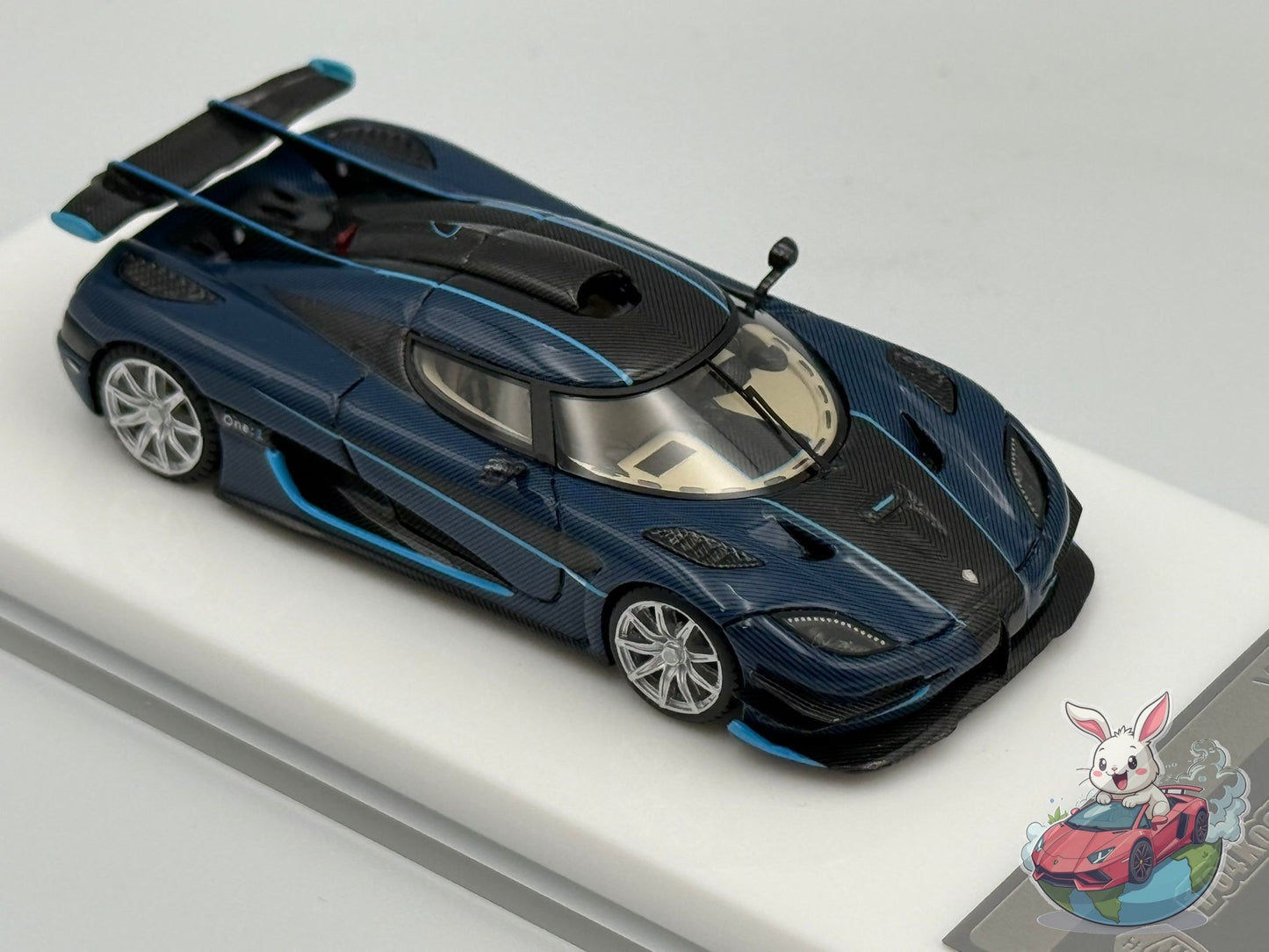 VMB 1:64 Koenigsegg One:1 (Blue Carbon) - Star Wheel Ver.