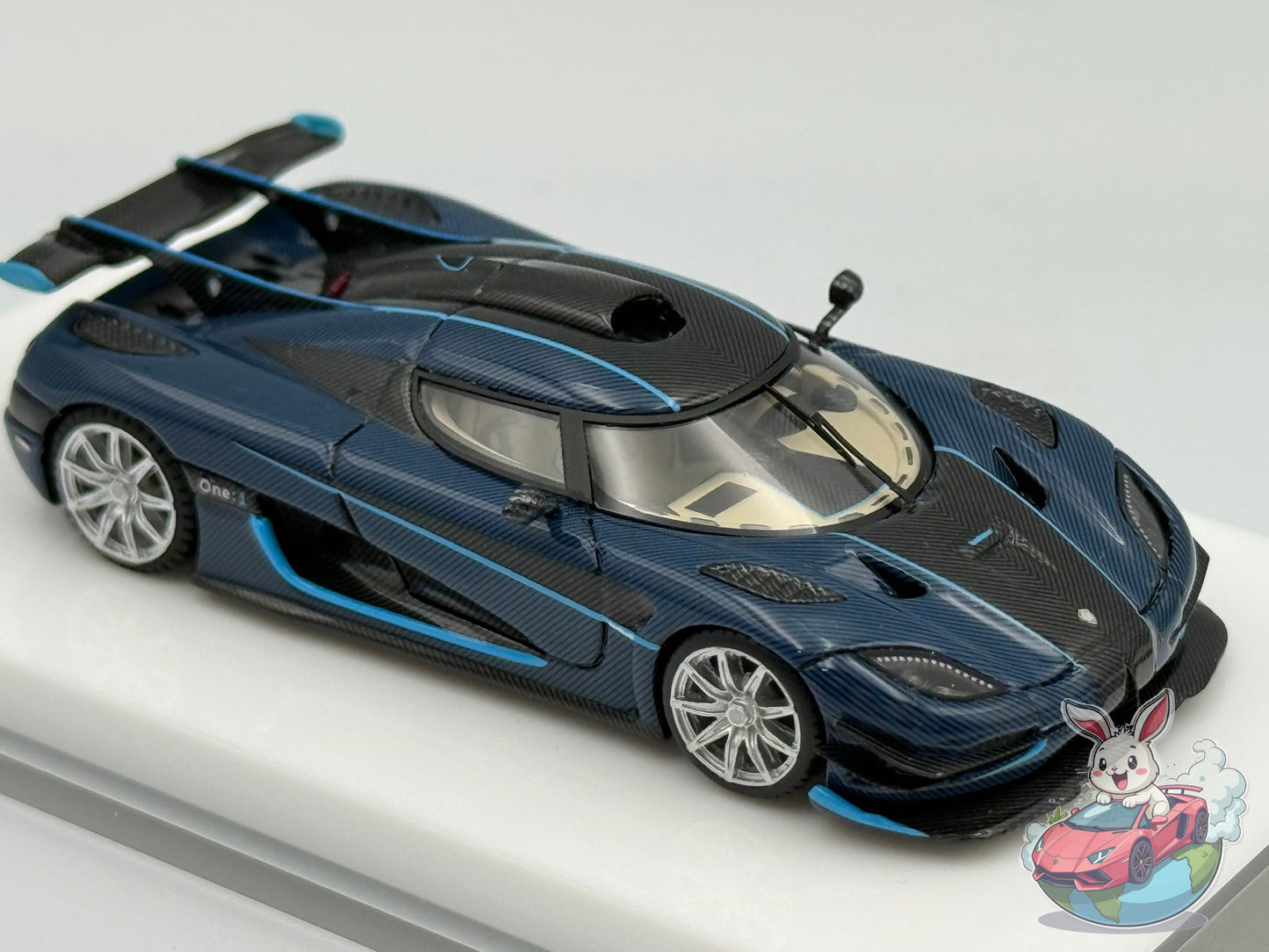 VMB 1:64 Koenigsegg One:1 (Blue Carbon) - Star Wheel Ver.