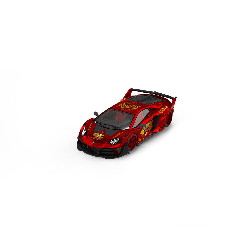 PREORDER Cool Car 1:64 Lamborghini Aventador GT EVO LBWK 'Lightning McQueen'