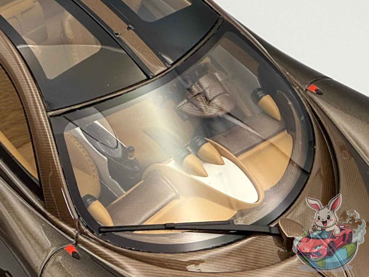 GL Model 1:18 Pagani Huayra Hermes (Brown Carbon Fiber)
