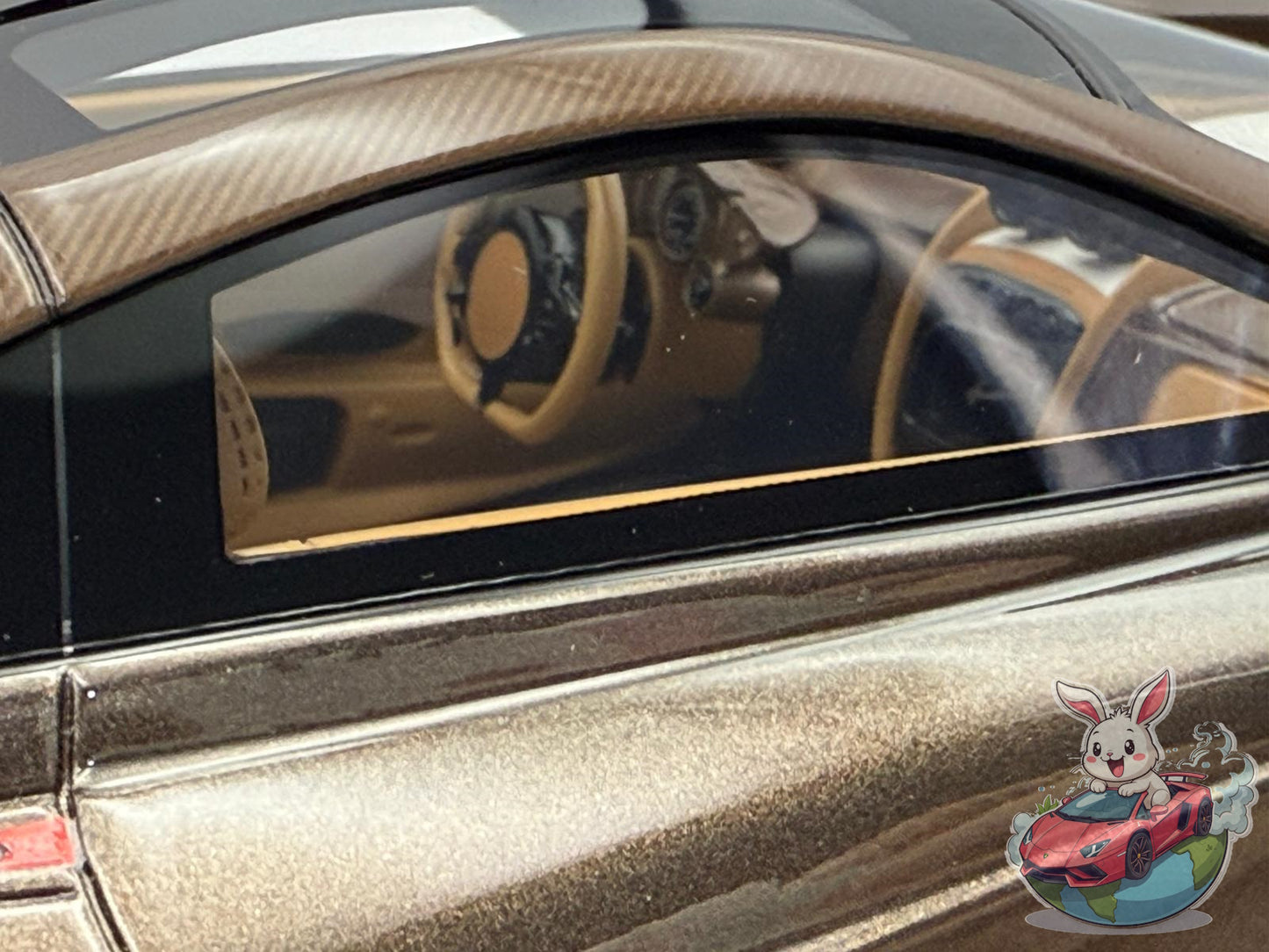 GL Model 1:18 Pagani Huayra Hermes (Brown Carbon Fiber)
