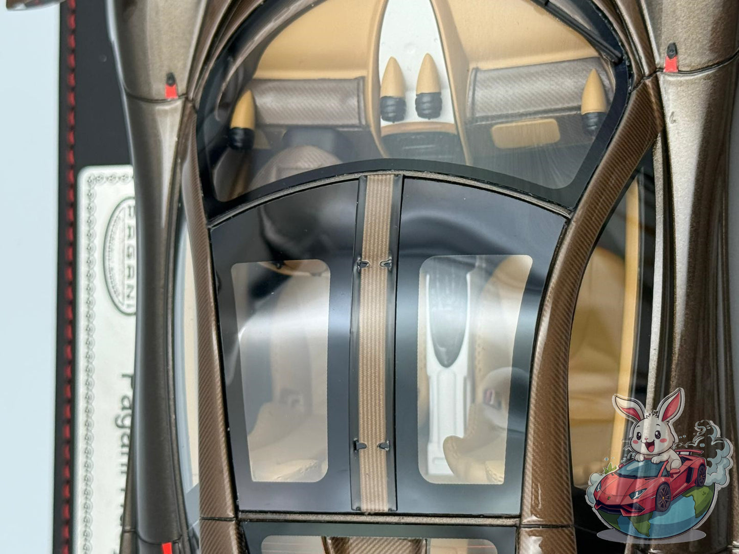 GL Model 1:18 Pagani Huayra Hermes (Brown Carbon Fiber)