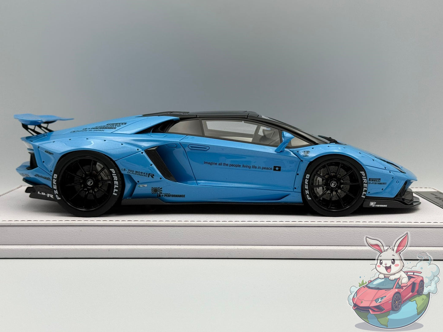 GL Models 1:18 Lamborghini Aventador Roadster LBWK (Blue)
