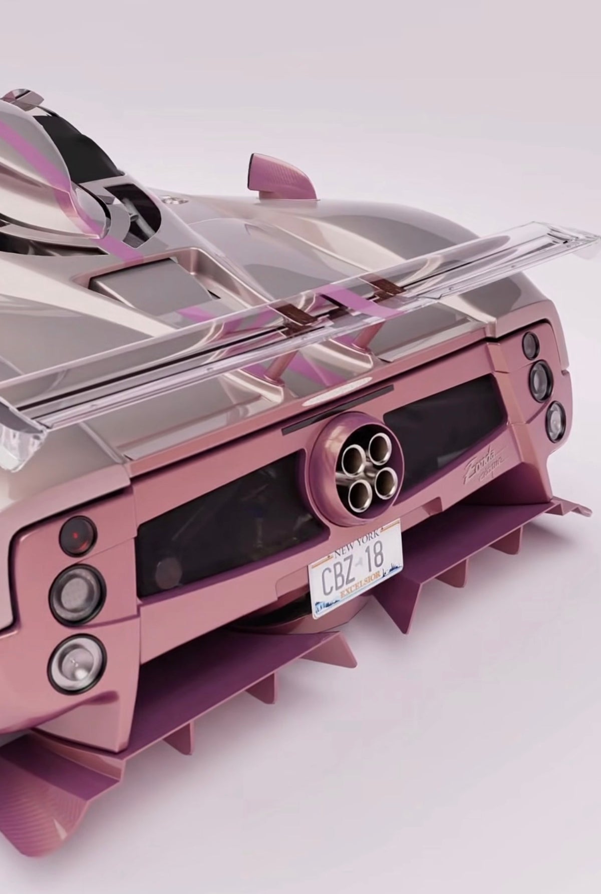 PREORDER 1:18 Pagani Zonda Roadster - Pink Planet