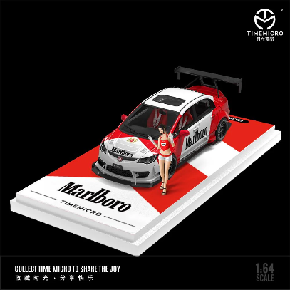 Time Micro 1:64 Honda Civic Marlboro - Doll ver.
