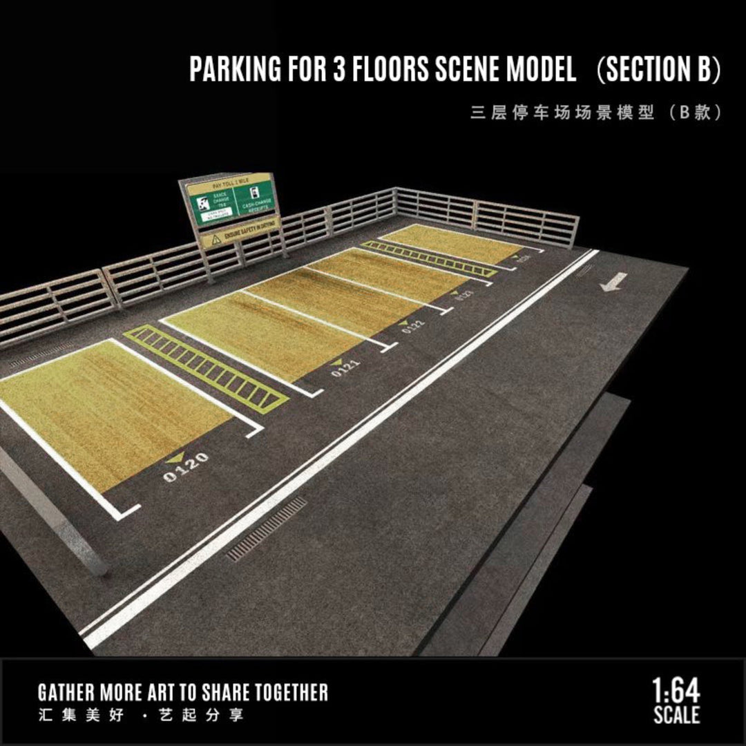 Moreart 1:64 Parking for 3 floors scene model (Section B)