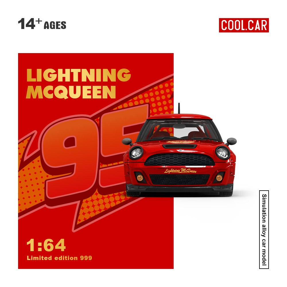PREORDER Cool Car 1:64 Mini Cooper ‘Lightning McQueen’