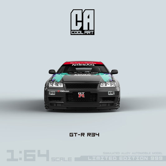 CoolArt 1:64 Nissan Skyline GT-R R34 HKS