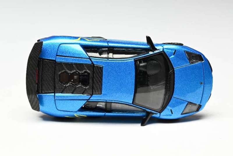 HRM 1:64 Lamborghini Murcielago LP670-4 SuperVeloce (Bleu Nila)