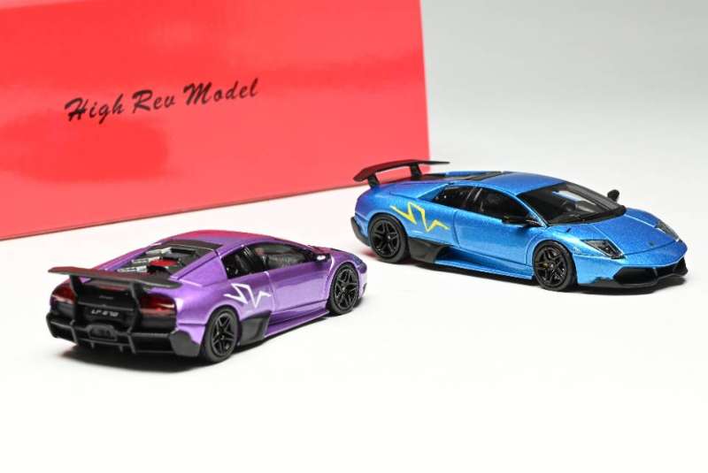 HRM 1:64 Lamborghini Murcielago LP670-4 SuperVeloce (Bleu Nila)