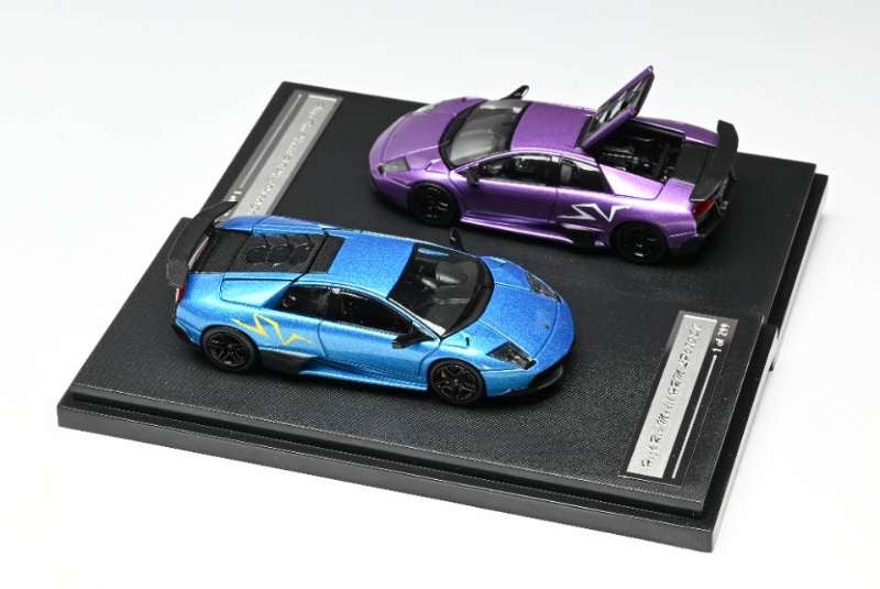 HRM 1:64 Lamborghini Murcielago LP670-4 SuperVeloce (Bleu Nila)